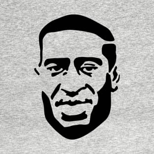 George Floyd portrait Black Lives Matter stencil art graffiti T-Shirt